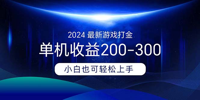（11542期）2024最新游戏打金单机收益200-300-云长聊项目