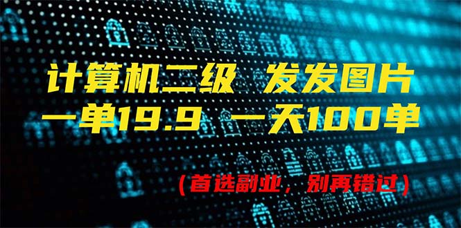 （11715期）计算机二级，一单19.9 一天能出100单，每天只需发发图片（附518G资料）-云长聊项目