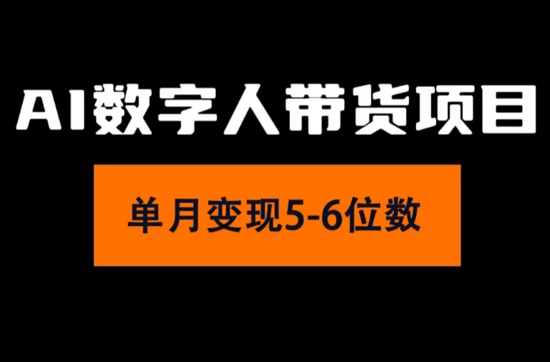 （11751期）2024年Ai数字人带货，小白就可以轻松上手，真正实现月入过万的项目-云长聊项目