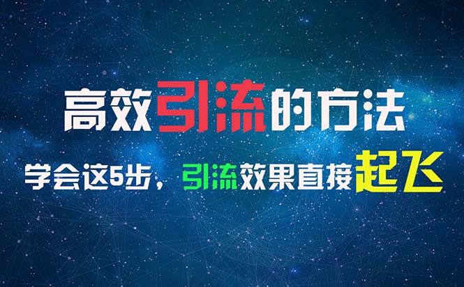（11776期）高效引流的方法，可以帮助你日引300+创业粉，一年轻松收入30万，比打工强-云长聊项目
