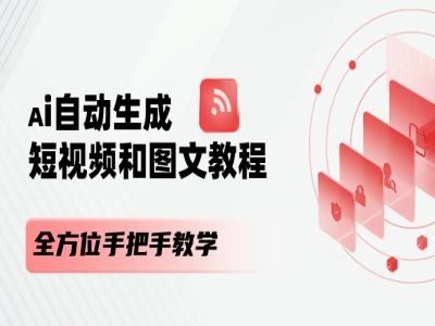 AI自动生成短视频和图文课程，全方位手把手教学-云长聊项目