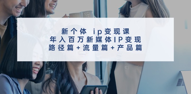 （11971期）新个体 ip变现课，年入百万新媒体IP变现，路径篇+流量篇+产品篇-云长聊项目