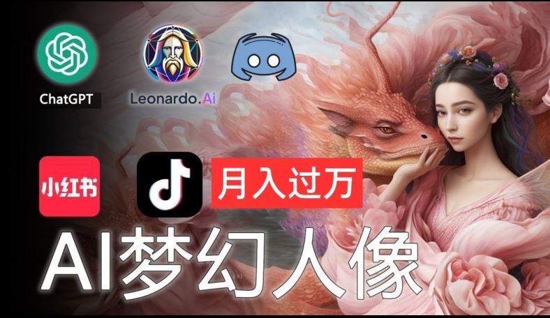 AI摄影梦幻人像：零基础也能月入过万的秘密【揭秘】-云长聊项目