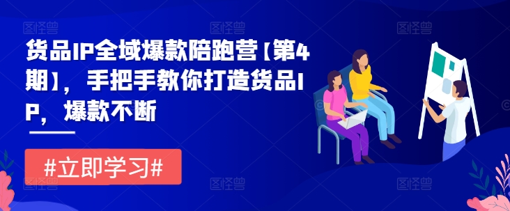 货品IP全域爆款陪跑营【第4期】，手把手教你打造货品IP，爆款不断-云长聊项目