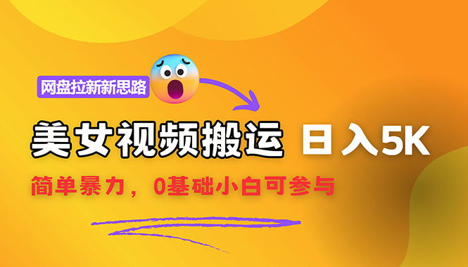 （12177期）【新思路】视频搬运+网盘拉新，靠搬运每日5000+简单暴力，0基础小白可参与-云长聊项目