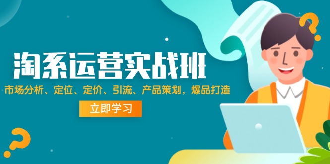 （12186期）淘系运营实战班：市场分析、定位、定价、引流、产品策划，爆品打造-云长聊项目