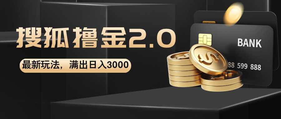 （12212期）搜狐撸金2.0最新玩法，无脑日入3000+，可无限扩大-云长聊项目