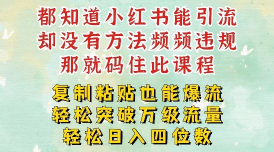 小红书靠复制粘贴一周突破万级流量池干货，以减肥为例，每天稳定引流变现四位数【揭秘】-云长聊项目