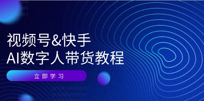 （12470期）视频号&快手-AI数字人带货教程：认知、技术、运营、拓展与资源变现-云长聊项目
