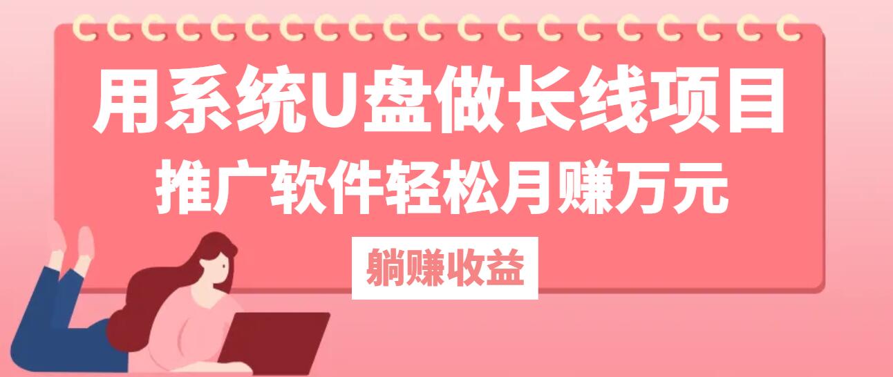 用系统U盘做长线项目，推广软件轻松月赚万元(附制作教程+软件-云长聊项目