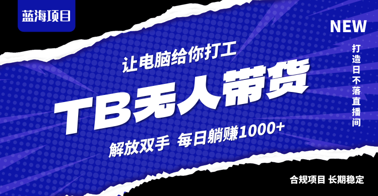 淘宝无人直播最新玩法，不违规不封号，轻松月入3W+-云长聊项目