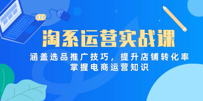 淘系运营实战课，涵盖选品推广技巧，提升店铺转化率，掌握电商运营知识-云长聊项目