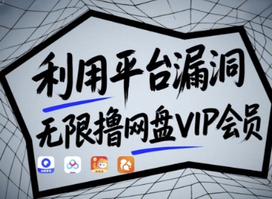 利用平台漏洞，无限撸网盘VIP会员，用户亲测有效!【漏洞原理+操作演示】-云长聊项目