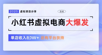 小红书虚拟电商项目，平台大力免费流量扶持，低门槛1拖3玩法-云长聊项目