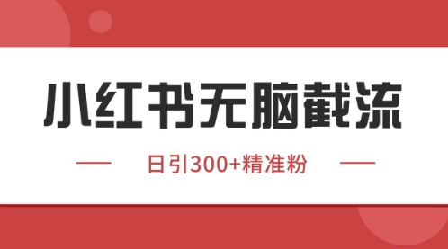 小红书只要你有同行就能获客，独家野路子获客玩法，暴力截流【揭秘】-云长聊项目