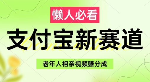 支付宝新赛道，利用老年人相亲视频，挣分成收益，轻松月入过W，操作简单-云长聊项目