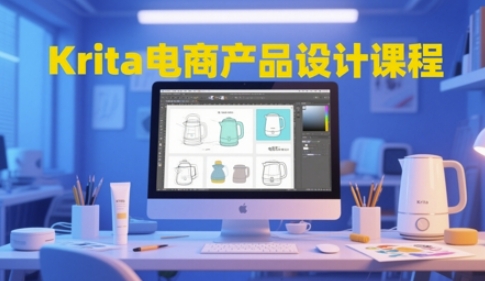Krita电商产品设计课程，掌握从工具使用到创意落地的全链路设计能力-云长聊项目
