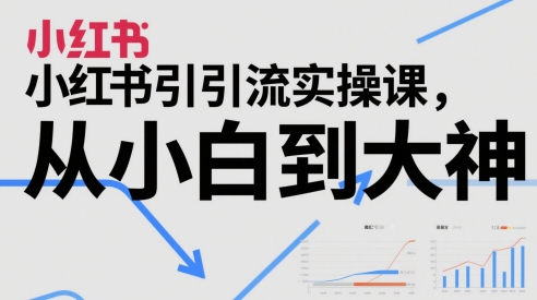 小红书引流实操课，从小白到大神-云长聊项目