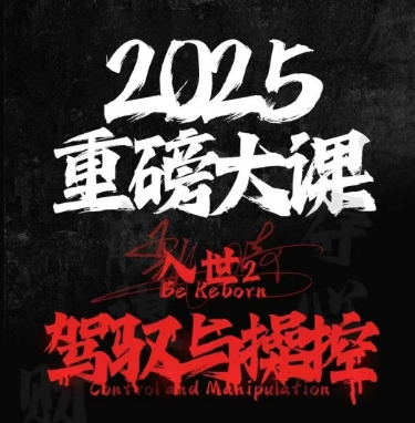 2025重磅大课，入世2，驾驭与控制-云长聊项目