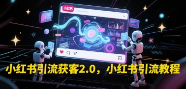 小红书引流获客2.0，小红书引流教程-云长聊项目