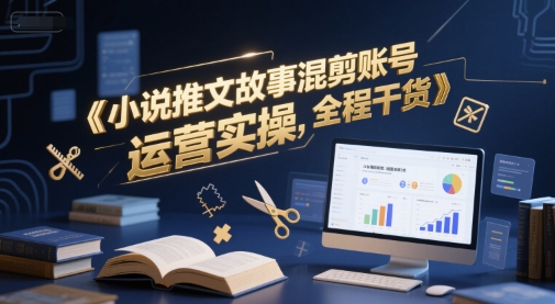 小说推文故事混剪账号运营实操，全程干货-云长聊项目
