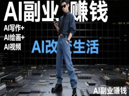 AI改变生活(Ai写作+AI绘画+Ai视频)，AI副业挣钱-云长聊项目