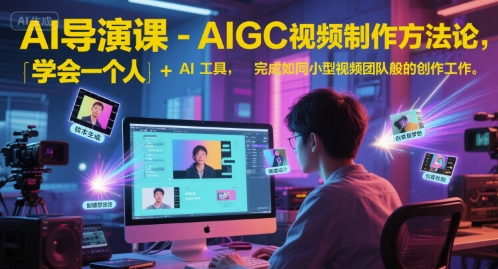 AI导演课-AIGC视频制作方法论，学会一个人+AI工具，完成如同小型视频团队般的创作工作，实现导演梦-云长聊项目