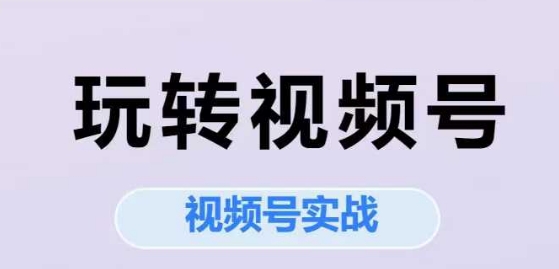 玩转视频号，视频号实战系列课-云长聊项目