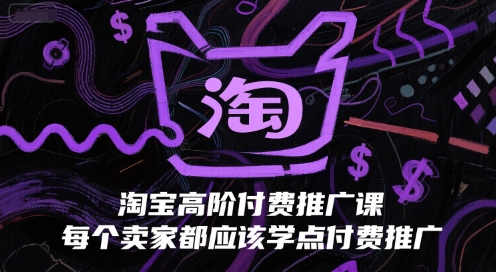 淘宝高阶付费推广课，每个卖家都应该学点付费推广-云长聊项目
