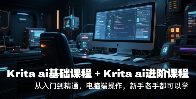 krita ai基础课程+Krita ai进阶课程，从入门到精通，电脑端操作，新手老手都可以学-云长聊项目