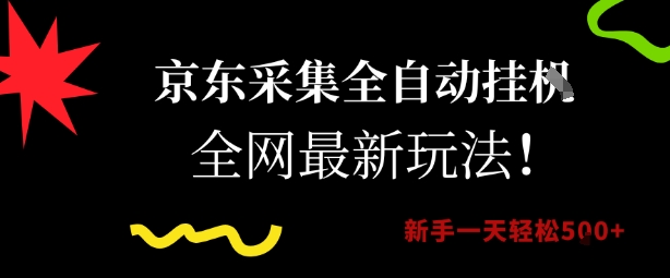 京东采集全自动挂G项目，全网最新玩法新手一天轻松5张【揭秘】-云长聊项目