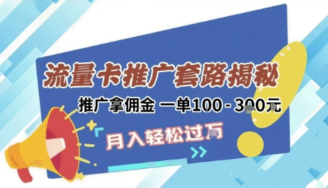 2025年外面卖1500的流量卡项目最新玩法，绿色无门槛对新手非常友好，日入3张+-云长聊项目
